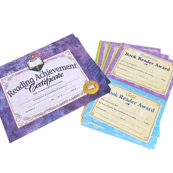 Teacher's Large Lot Student Achievement Awards Certiicates and More All Unused - Picture 2 of 5